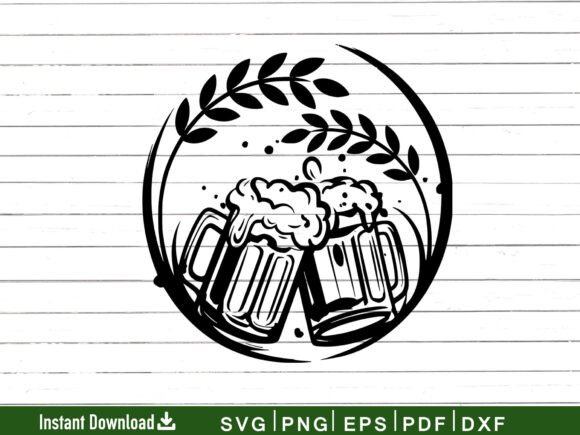Beer Cheers Svg Vector for Modern Blog and Crafts Graphics