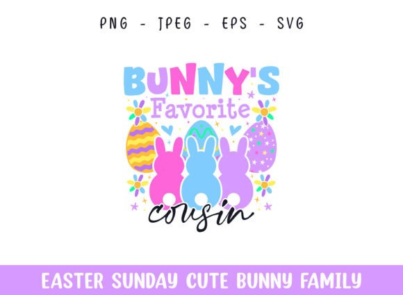 Bunny's Favorite Cousin: A Charming Easter Design