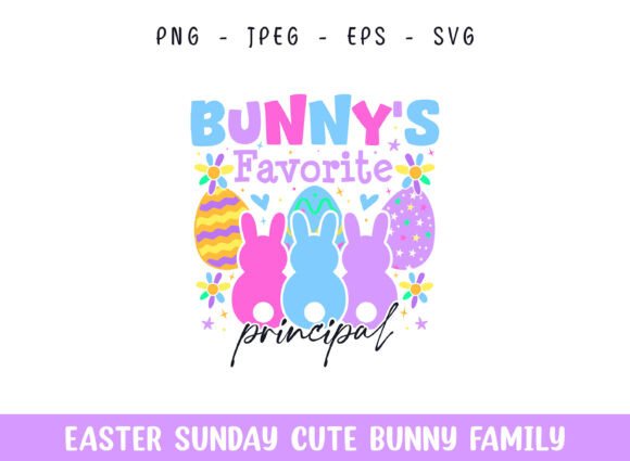 Bunny's Favorite Principal Easter Sunday Graphics for Crafts