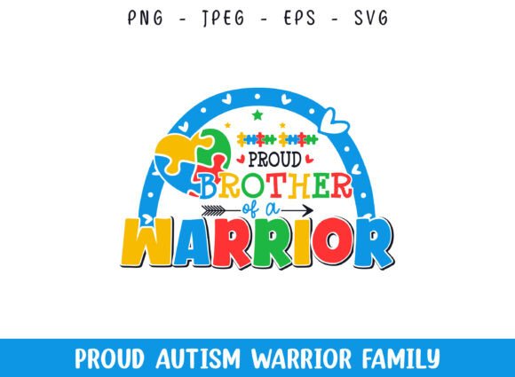 Proud Brother of an Autism Warrior SVG