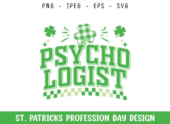 Psychologist St Patrick's Day Graphics for Crafts